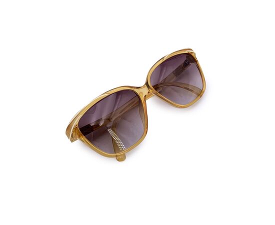 DIOR Occhiali da Sole Vintage in Acetato Col. Beige
