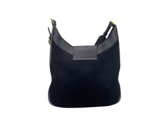 GUCCI Borsa Hobo in Camoscio Col. Nero Hobo Bag M
