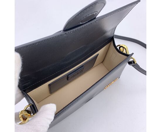 JACQUEMUS Borsa a Tracolla in Pelle Col. Nero Le Grand Bambino S