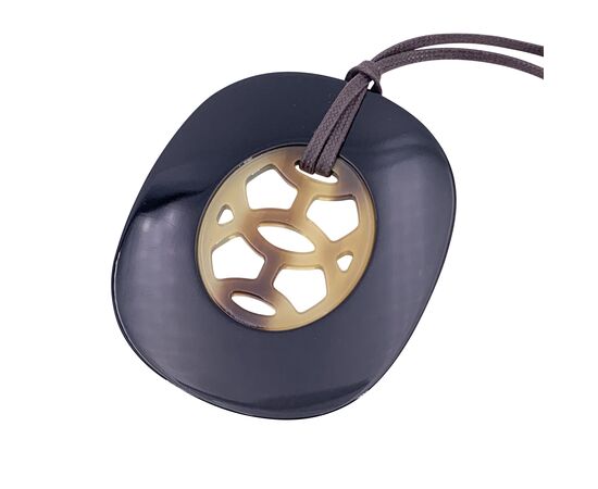 HERMES Collana in Col. Nero Lift