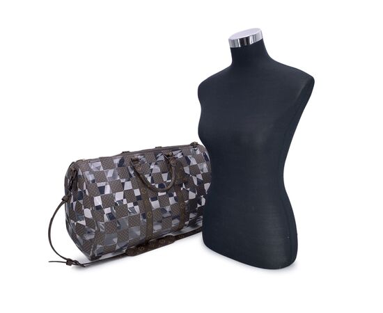 LOUIS VUITTON Borsa da Viaggio in Tela Col. Marrone Keepall L
