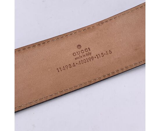 GUCCI Cintura in Pelle Col. Nero