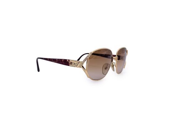 DIOR Occhiali da Sole Vintage in Metallo Col. Oro