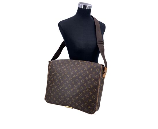 LOUIS VUITTON Borsa a Tracolla in Tela Col. Marrone Abbesses Messenger L