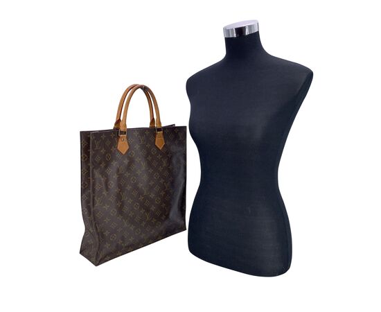 LOUIS VUITTON Borsa Shopper Vintage in Tela Col. Marrone Plat M