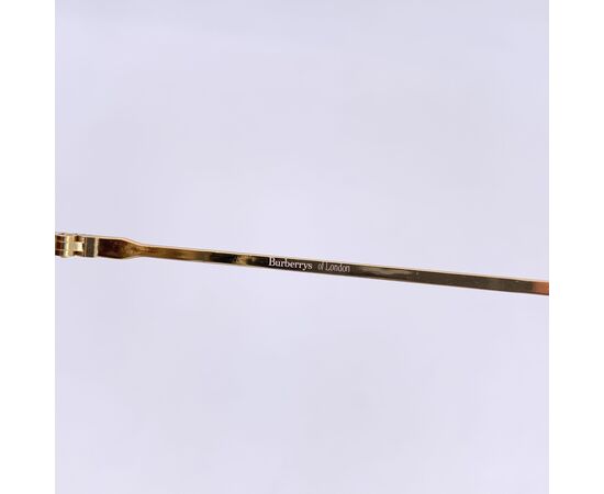 BURBERRY Occhiali da Sole Vintage in Metallo Col. Marrone