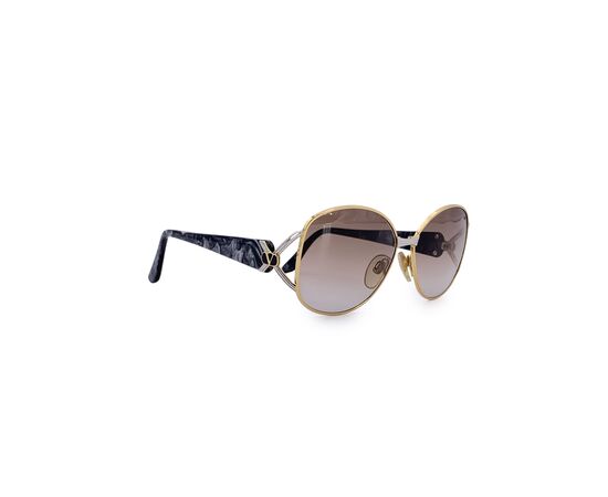 VALENTINO GARAVANI Occhiali da Sole Vintage in Metallo Col. Oro