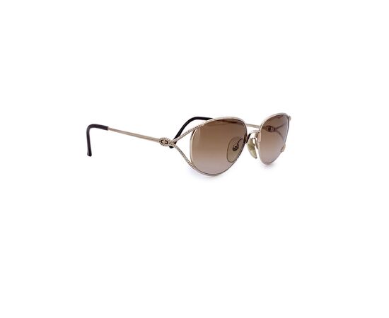 DIOR Occhiali da Sole Vintage in Metallo Col. Oro