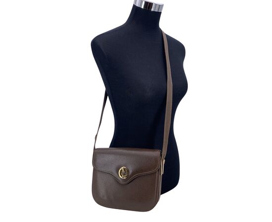 GUCCI Borsa a Tracolla Vintage in Pelle Col. Marrone M
