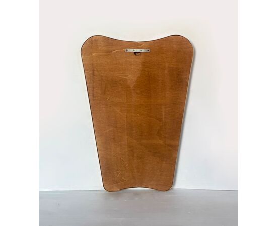Specchio "scudino" in ottone - Vintage 1970