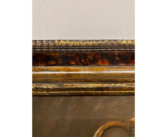 Antique oil painting on cardboard, French school, 1930, 70x90cm