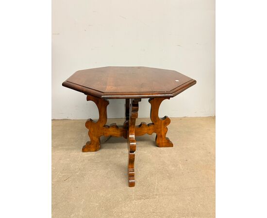 20th century walnut fratino-style coffee table, 76x54x72cm