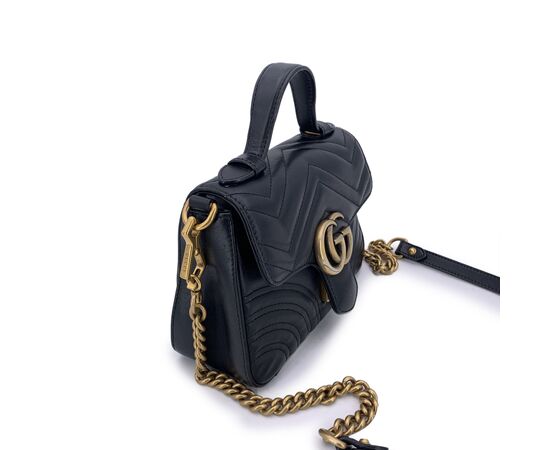 GUCCI Borsa a Tracolla in Pelle Col. Nero Marmont S