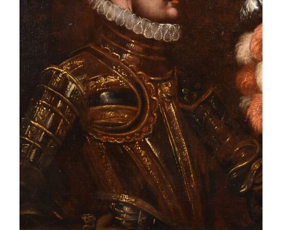 Portrait of a knight in armor, Venetian School of the early 17th century