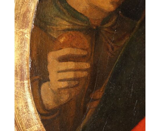 Dipinto di Bartolomeo Neroni detto il Riccio Madonna con Bambino tra Sant' Ansano e Santa Caterina