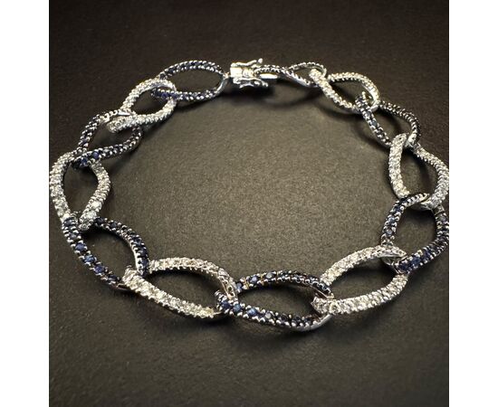 Bracelet with Sapphires and Diamonds
