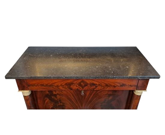 SECRETAIRE IN PIUMA DI MOGANO - FRANCIA - XIX SEC.
