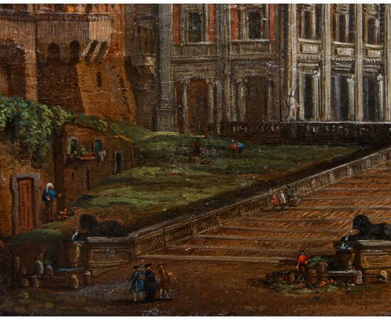 Salvatore Colonnelli Sciarra (Rome, first half of the 18th century), View of the Capitoline Hill