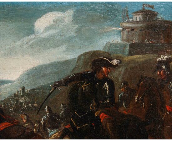 L'assedio di Montalcino, Girolamo Cenatiempo (documentato tra il 1705 e il 1742)