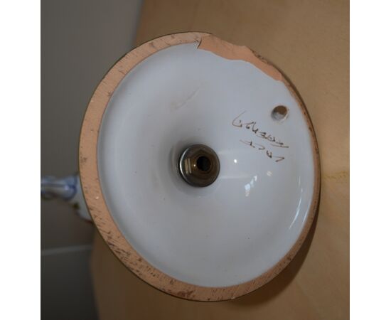 Lampada ad olio in ceramica CACF Faenza
