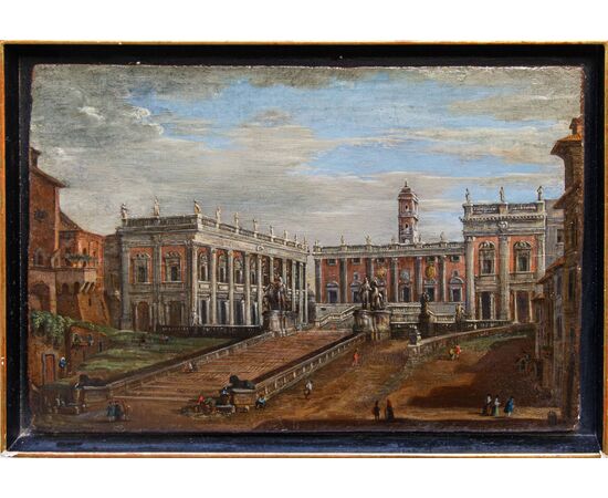 Salvatore Colonnelli Sciarra (Rome, first half of the 18th century), View of the Capitoline Hill