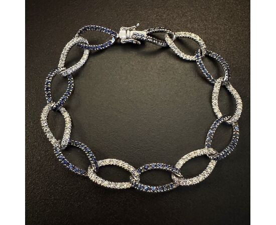 Bracelet with Sapphires and Diamonds