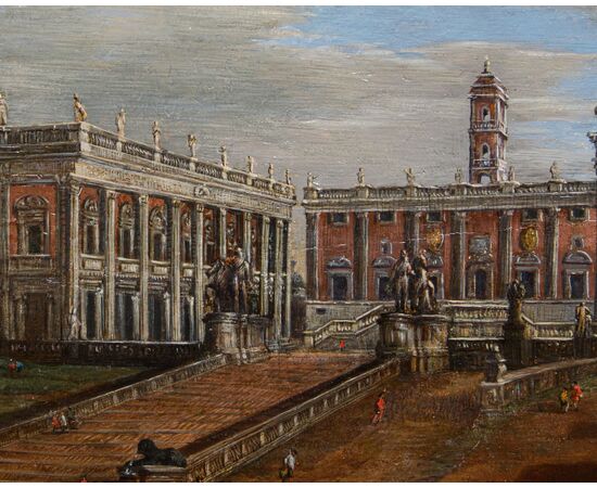 Salvatore Colonnelli Sciarra (Rome, first half of the 18th century), View of the Capitoline Hill