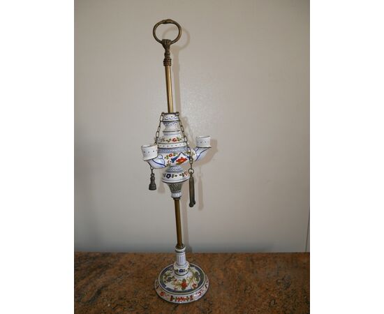 Lampada ad olio in ceramica CACF Faenza