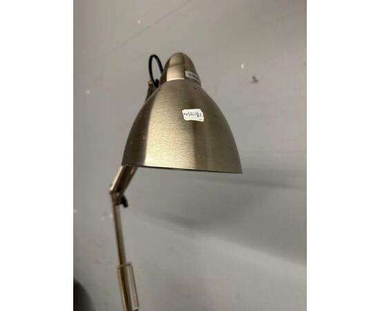 Lampada regolabile stile industriale moderna in metallo cromato 200x28cm