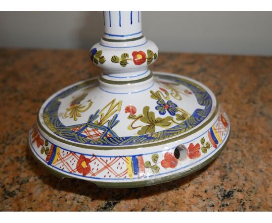 Lampada ad olio in ceramica CACF Faenza