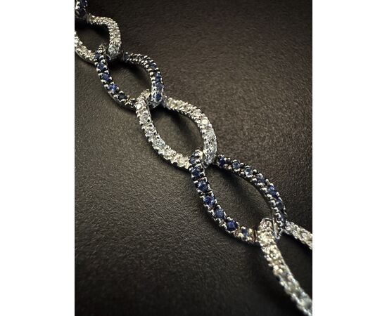 Bracelet with Sapphires and Diamonds