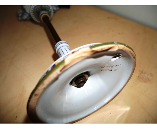 Lampada ad olio in ceramica CACF Faenza