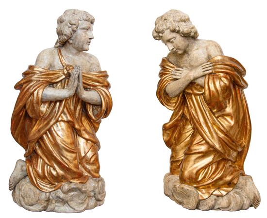 Coppia di angeli inginocchiati, Fine XVII secolo