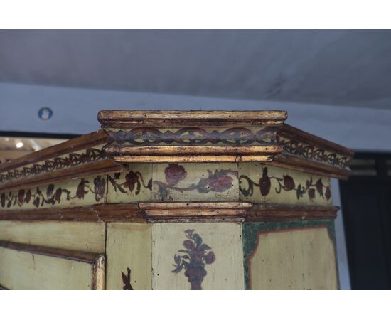 "Arte Povera" Lacquered Wardrobe, Venice, 18th Century