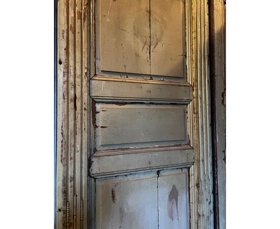 DARB245 - Boiserie laccata, da restaurare, epoca '800, misure cm L 222 x H 250