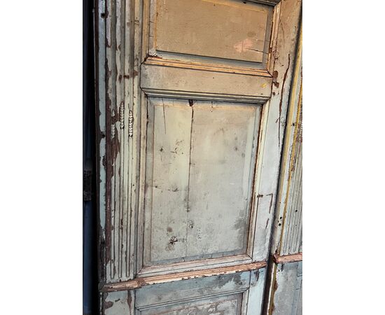 DARB245 - Boiserie laccata, da restaurare, epoca '800, misure cm L 222 x H 250