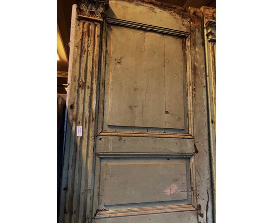 DARB245 - Boiserie laccata, da restaurare, epoca '800, misure cm L 222 x H 250