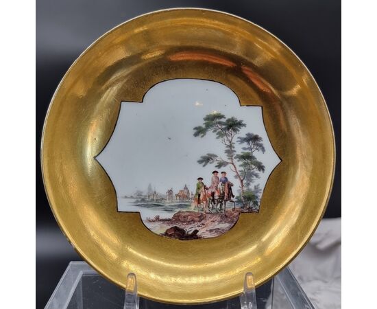 Tazza in oro Meissen 1720