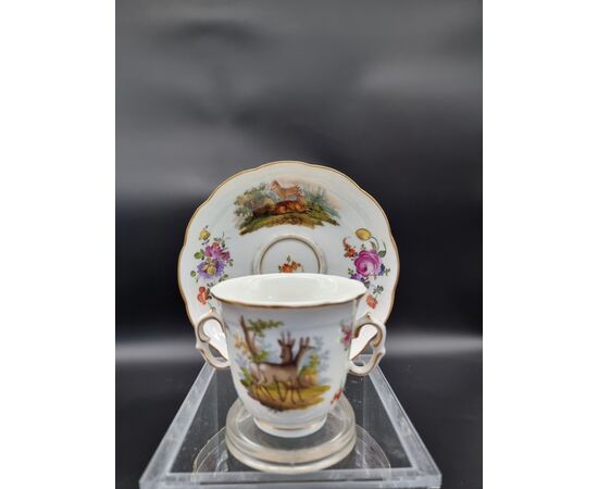 Late 18th century Dresden cup