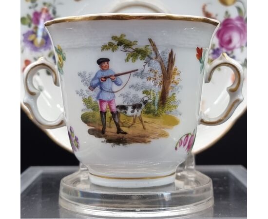 Late 18th century Dresden cup
