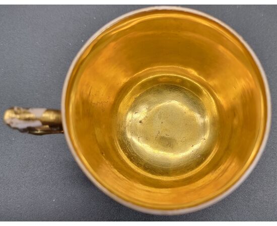 Tazza in oro Meissen 1720