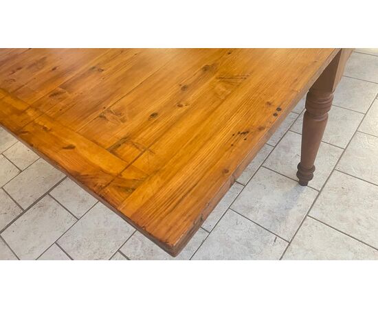 Extending cypress wood pull-out table