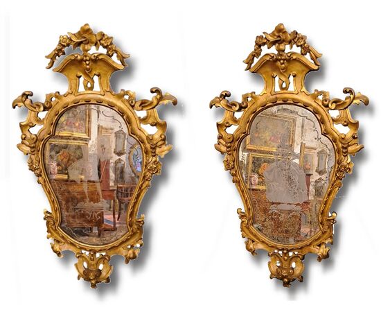 COPPIA DI SPECCHIERE - VENEZIA - XIX SEC