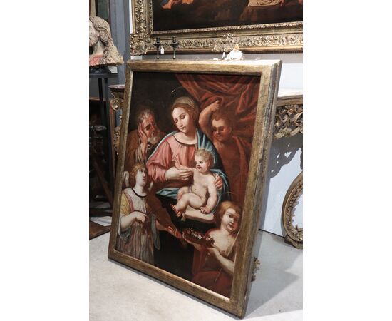 Dipinto antico: Sacra Famiglia, Italia, '600