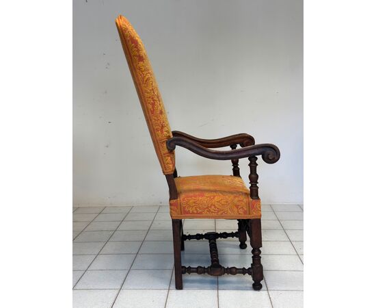 Trono seggiolone capotavola . Modena XVII secolo