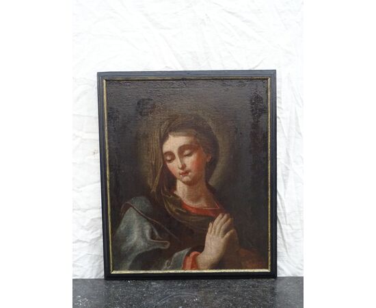 Dipinto olio su tela scuola italiana del XVII secolo Maria Maddalena