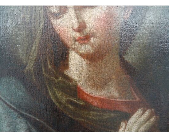 Dipinto olio su tela scuola italiana del XVII secolo Maria Maddalena