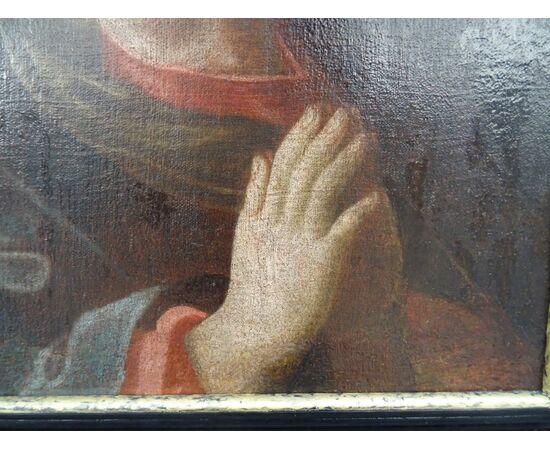 Dipinto olio su tela scuola italiana del XVII secolo Maria Maddalena