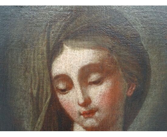 Dipinto olio su tela scuola italiana del XVII secolo Maria Maddalena