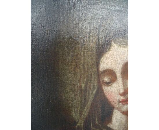 Dipinto olio su tela scuola italiana del XVII secolo Maria Maddalena